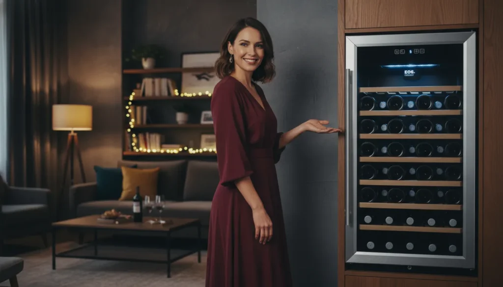 Adega climatizada combina com cozinha moderna