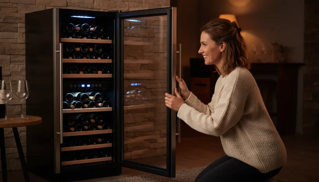 Adega climatizada embutida vs freestanding