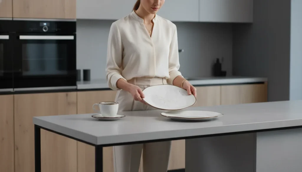 Aparelho de jantar de vidro é resistente para uso diário