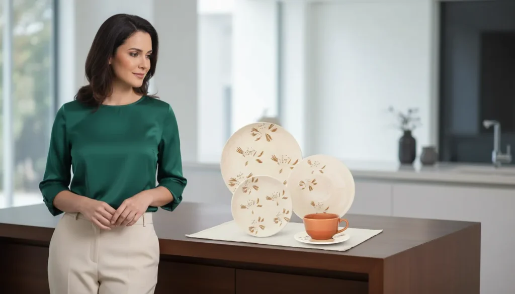 Aparelho de jantar é resistente ao uso diário