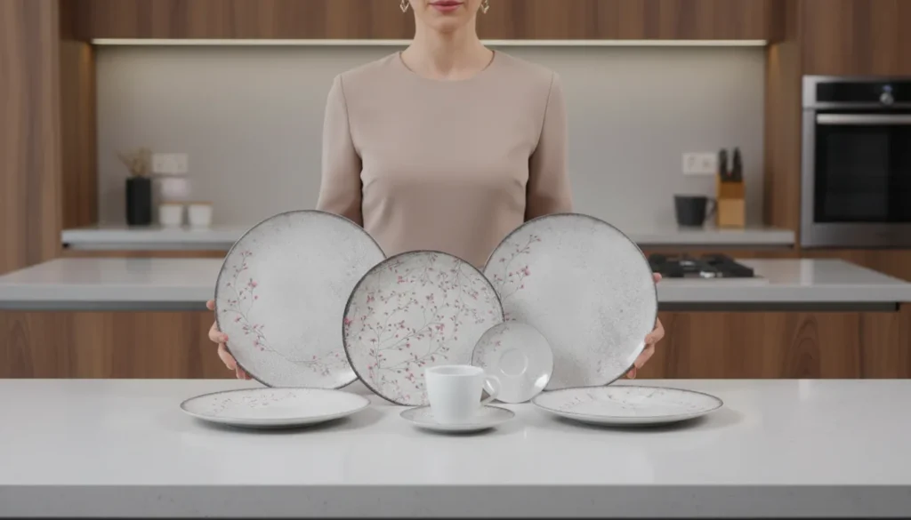 Aparelho de jantar grande vale a pena para uso doméstico