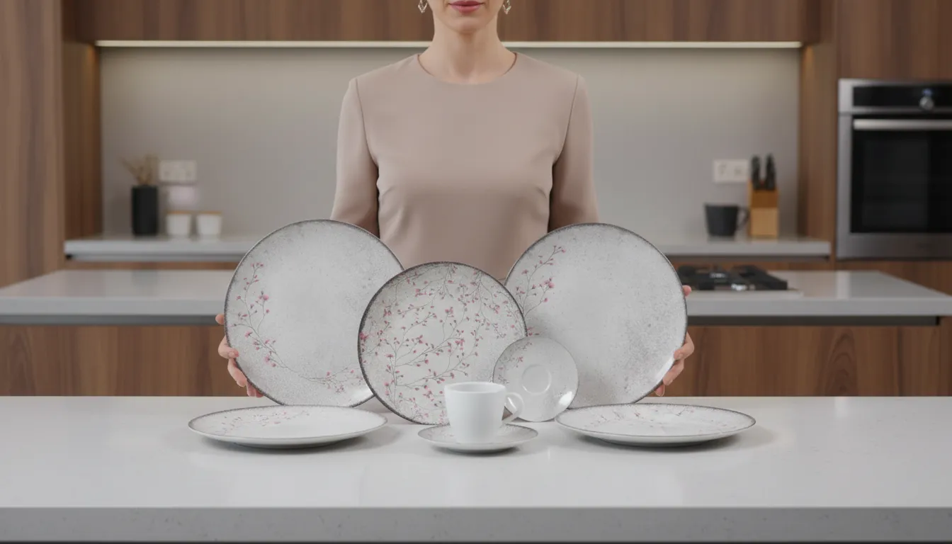 Aparelho de jantar grande vale a pena para uso doméstico