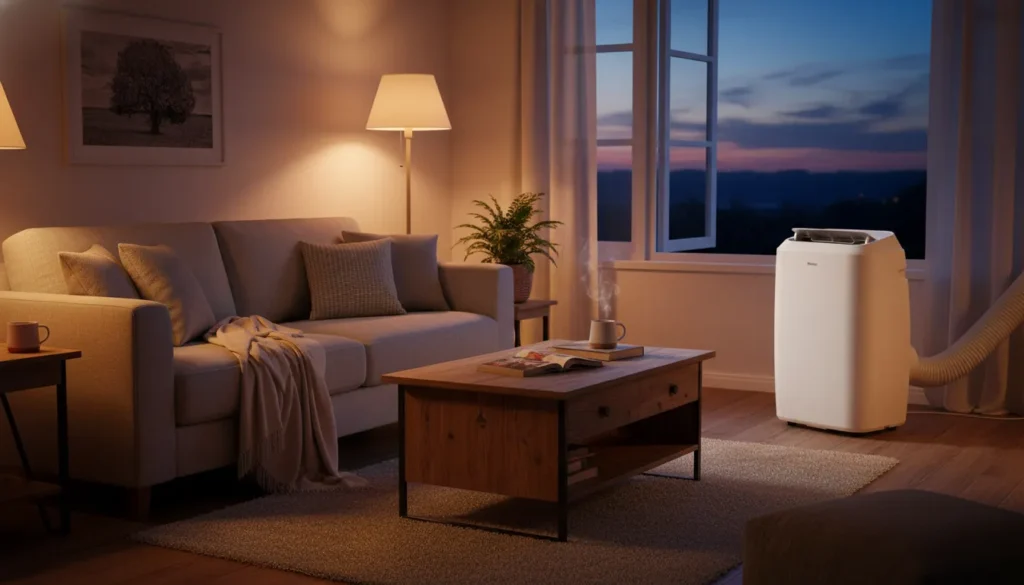 Ar condicionado portátil resolve calor noturno
