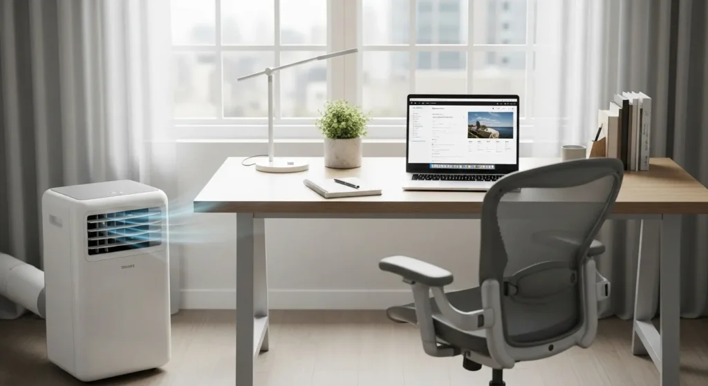 Nível de ruído aceitável para dormir de um Ar condicionado Portátil