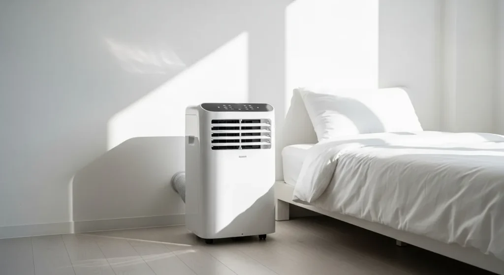 Portátil x climatizador em clima seco