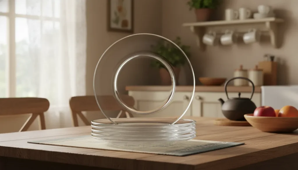 Conjunto de Pratos de Vidro Raso cm Astral Duralex — Elegância que Aguenta o Dia a Dia