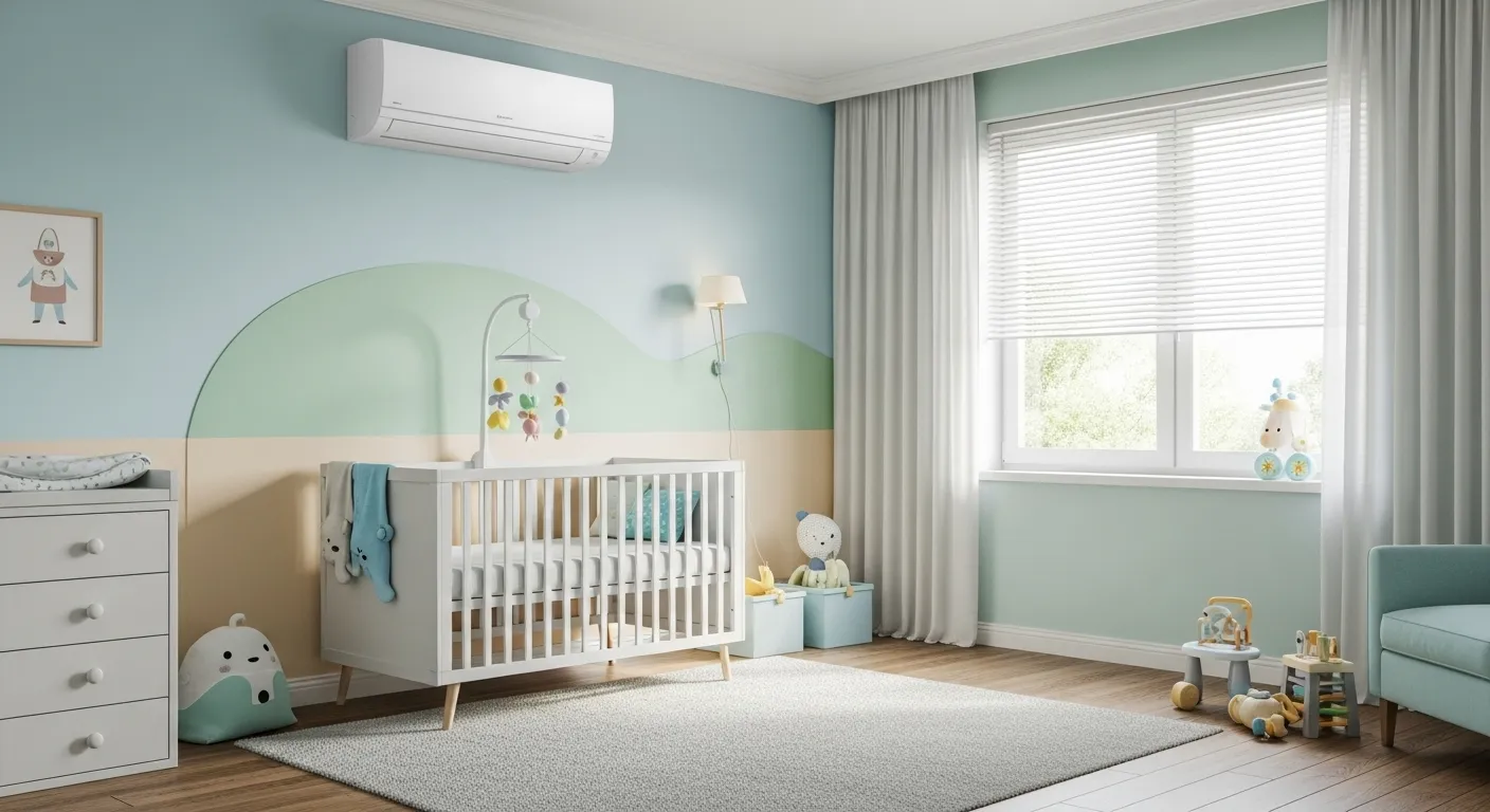 Uso de split em quartos infantis cuidados importantes