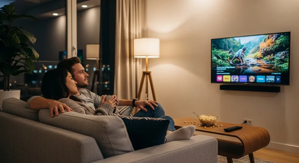 smart tv polegadas para quartos modernos
