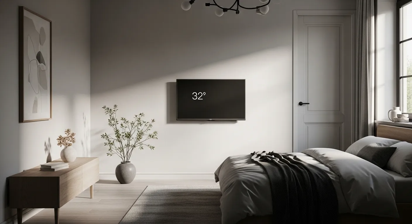 smart tv polegadas para uso noturno