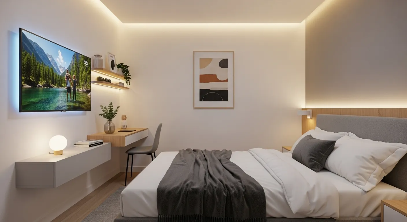 smart tv polegadas se adapta bem a quartos pequenos