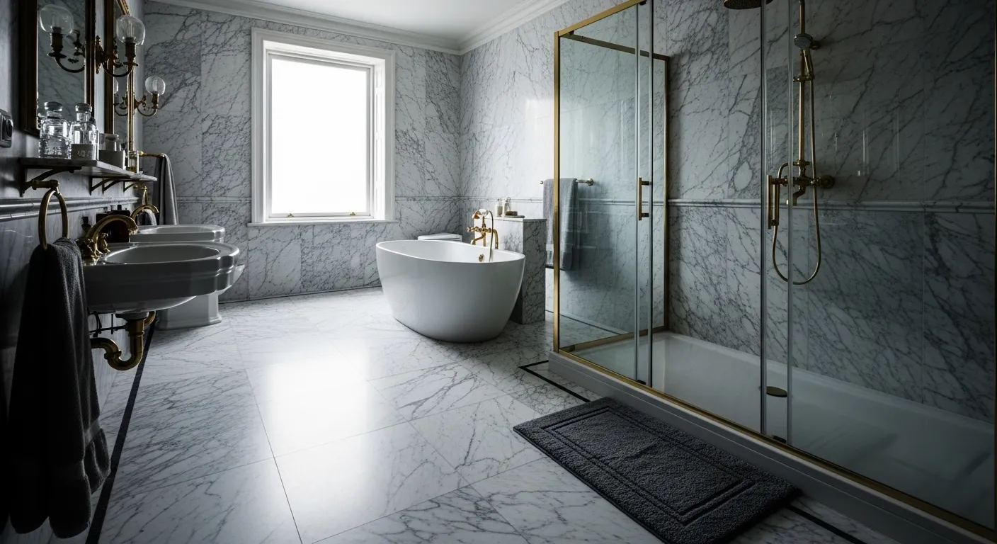 tapete para banheiro para box molhado