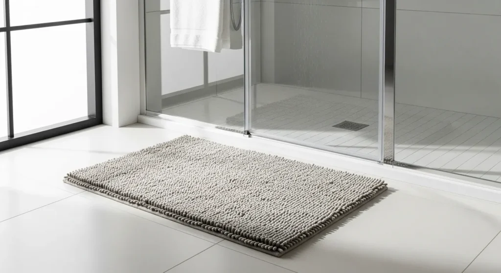 Tapete para banheiro desbota após lavagem? tapetes para banheiro decorativo elegante