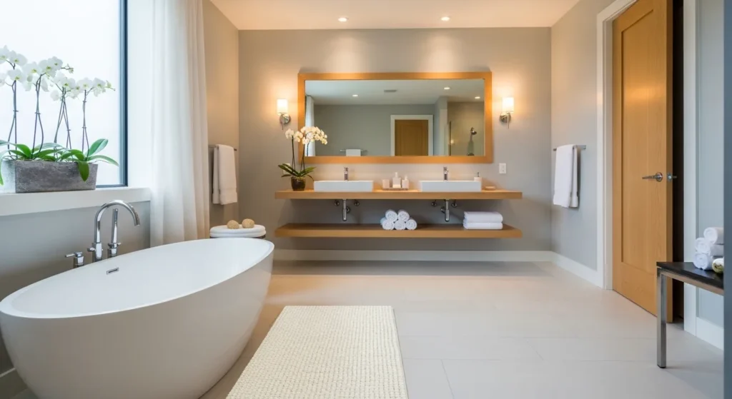 Tapete para banheiro de microfibra é melhor que algodão? tapetes para banheiro felpudo macio