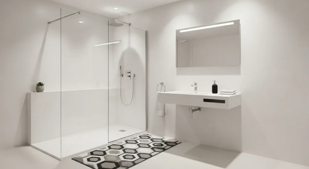 tapetes para banheiro para lavabo pequeno