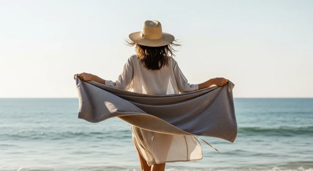 Qual a gramatura ideal das toalhas de praia? toalha de praia comparar modelos