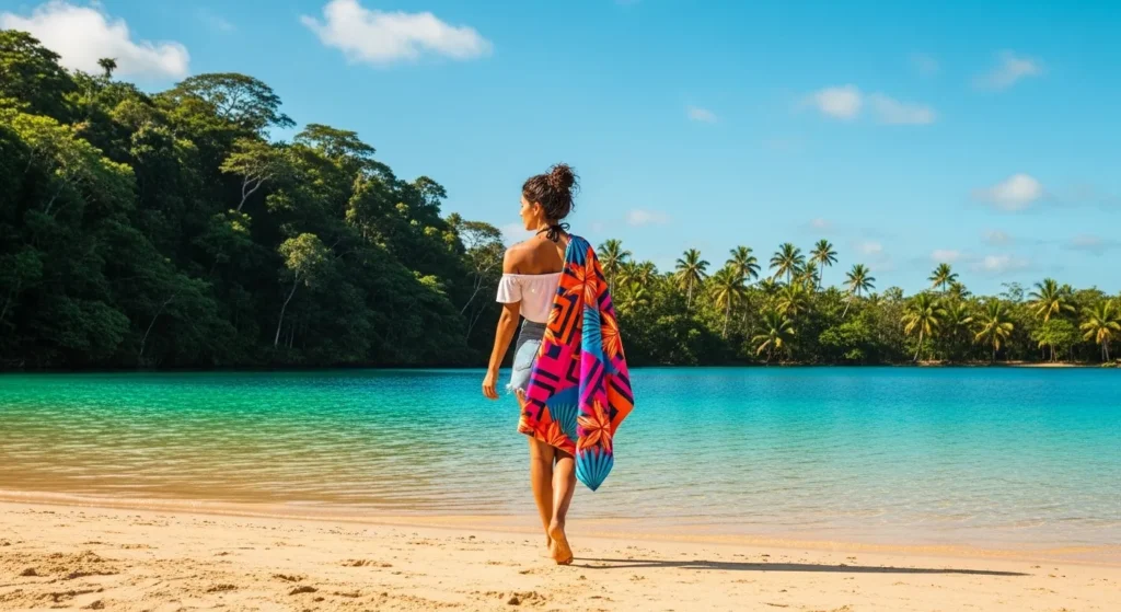 Toalhas de praia precisam de cuidados especiais após o uso? toalhas de praia nao desbota