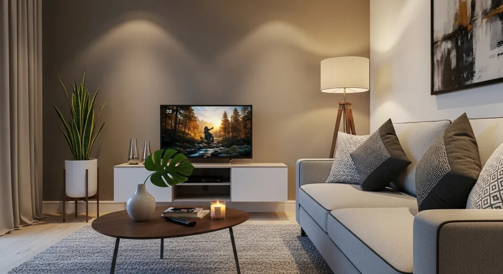 tv polegadas e ideal para ambientes silenciosos