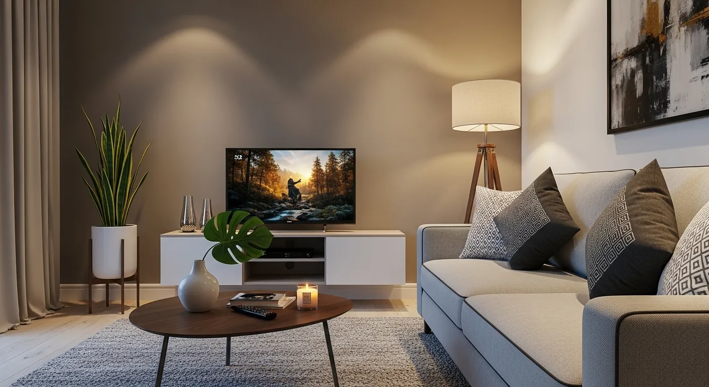 tv polegadas e ideal para ambientes silenciosos