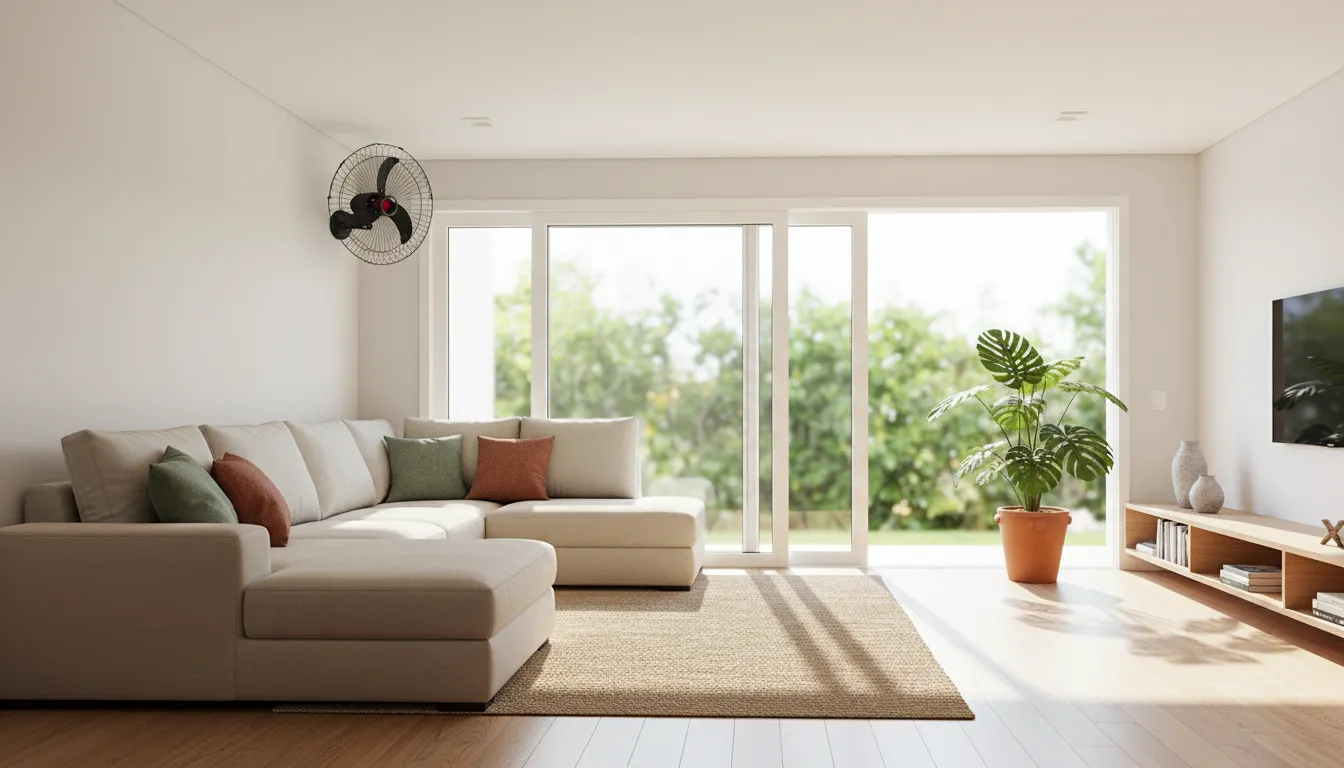 ventilador de parede barato e potente oferta online