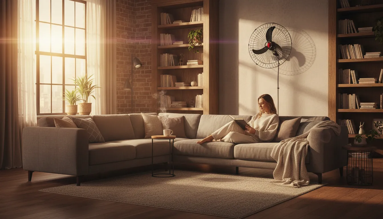 ventilador de parede com excelente desempenho estrutural