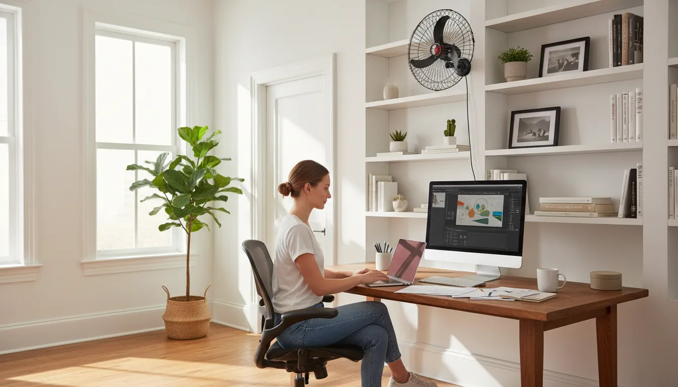 ventilador de parede com motor blindado duravel