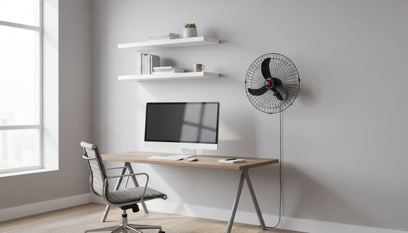 ventilador de parede com oscilacao lateral eficiente