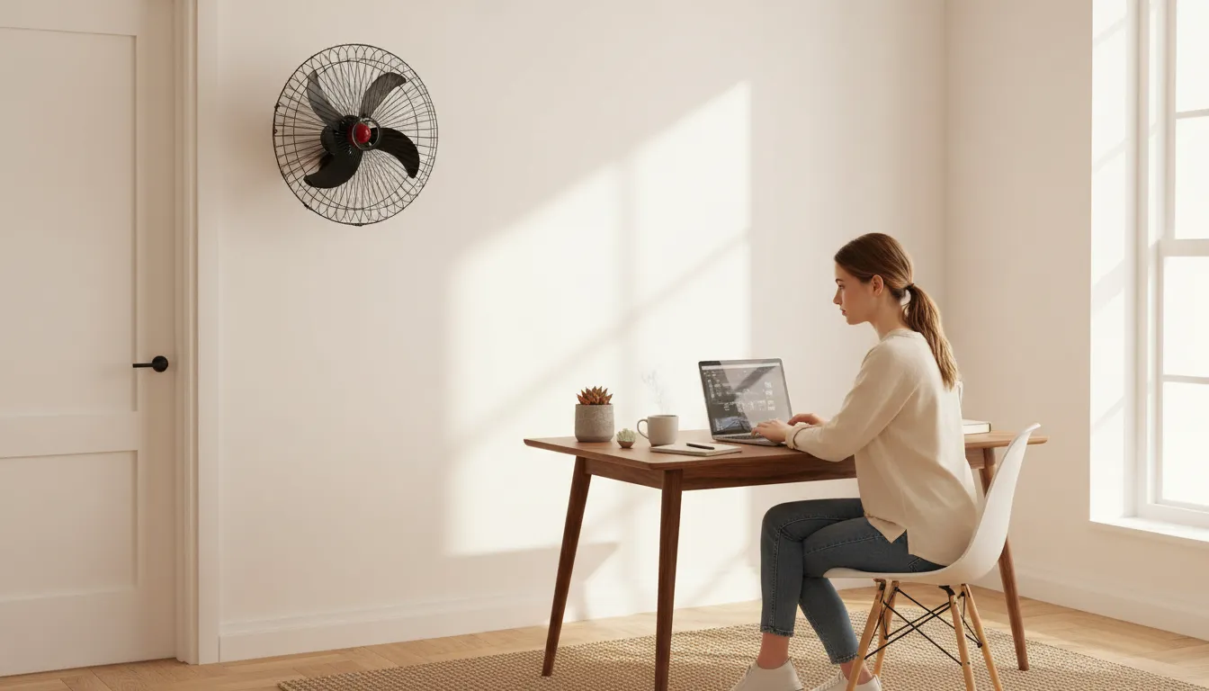 ventilador de parede ideal para ambientes corporativos