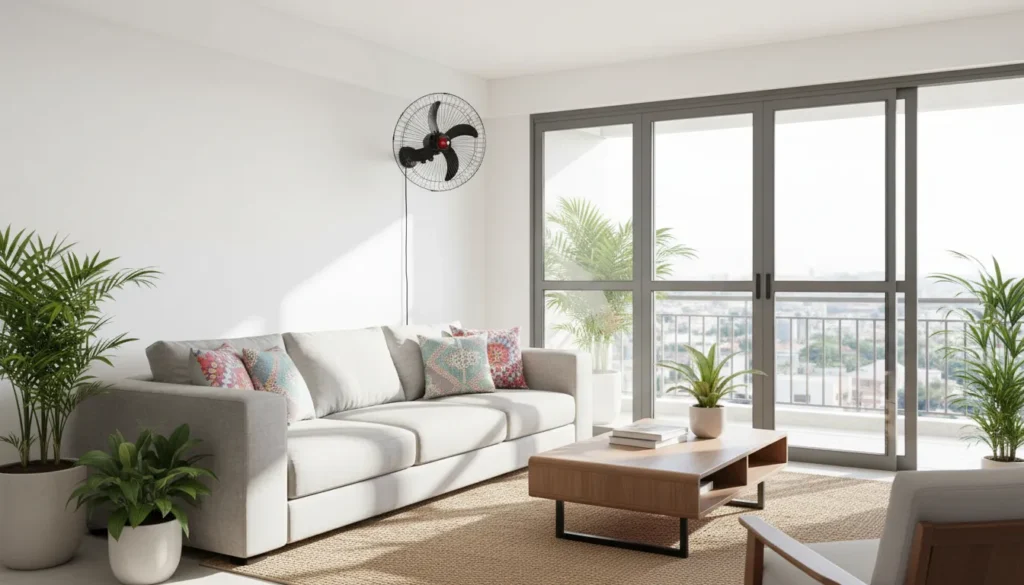 Ventilador de parede é indicado para apartamento pequeno? ventilador de parede modelo resistente alto desempenho