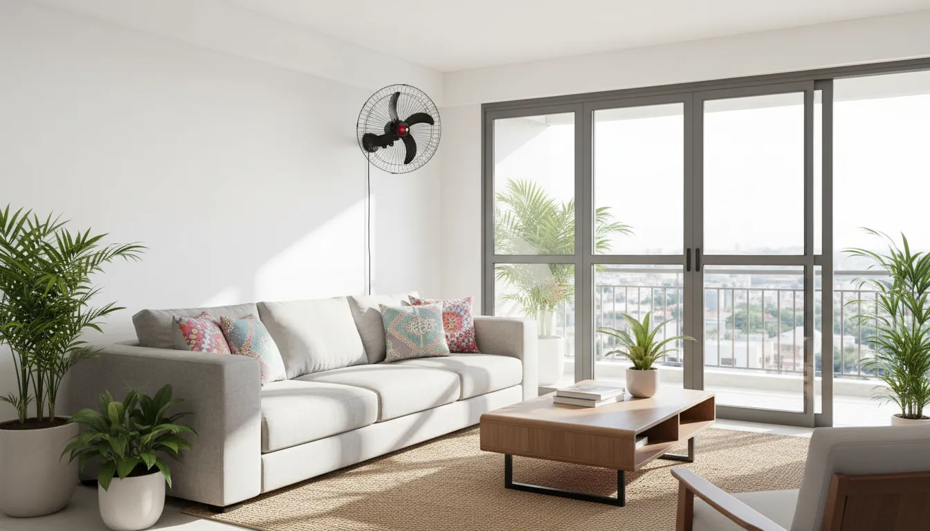 ventilador de parede modelo resistente alto desempenho