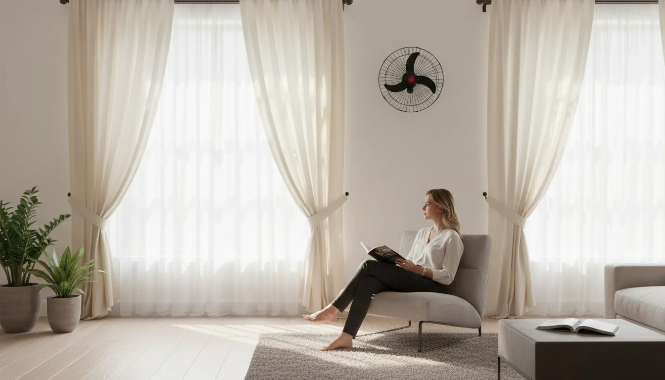 ventilador de parede modelo robusto industrial