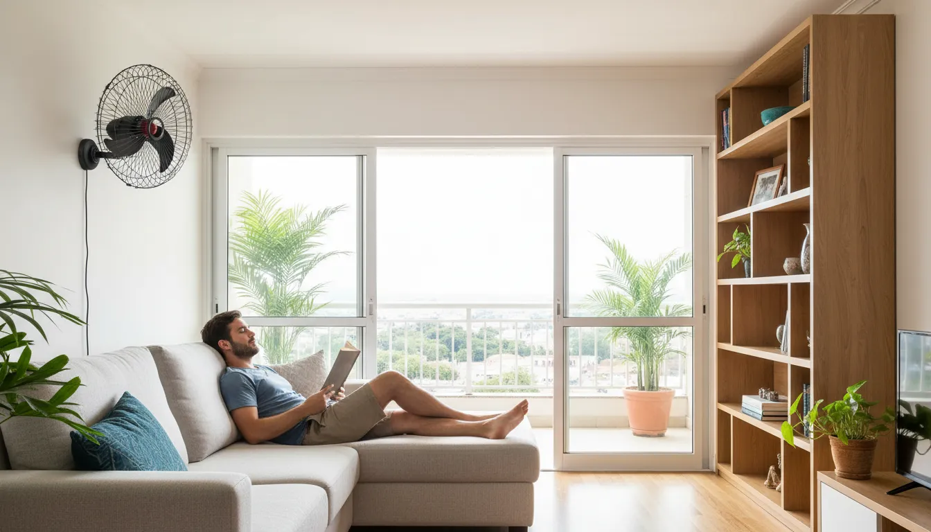 ventilador de parede motor potente longa duracao