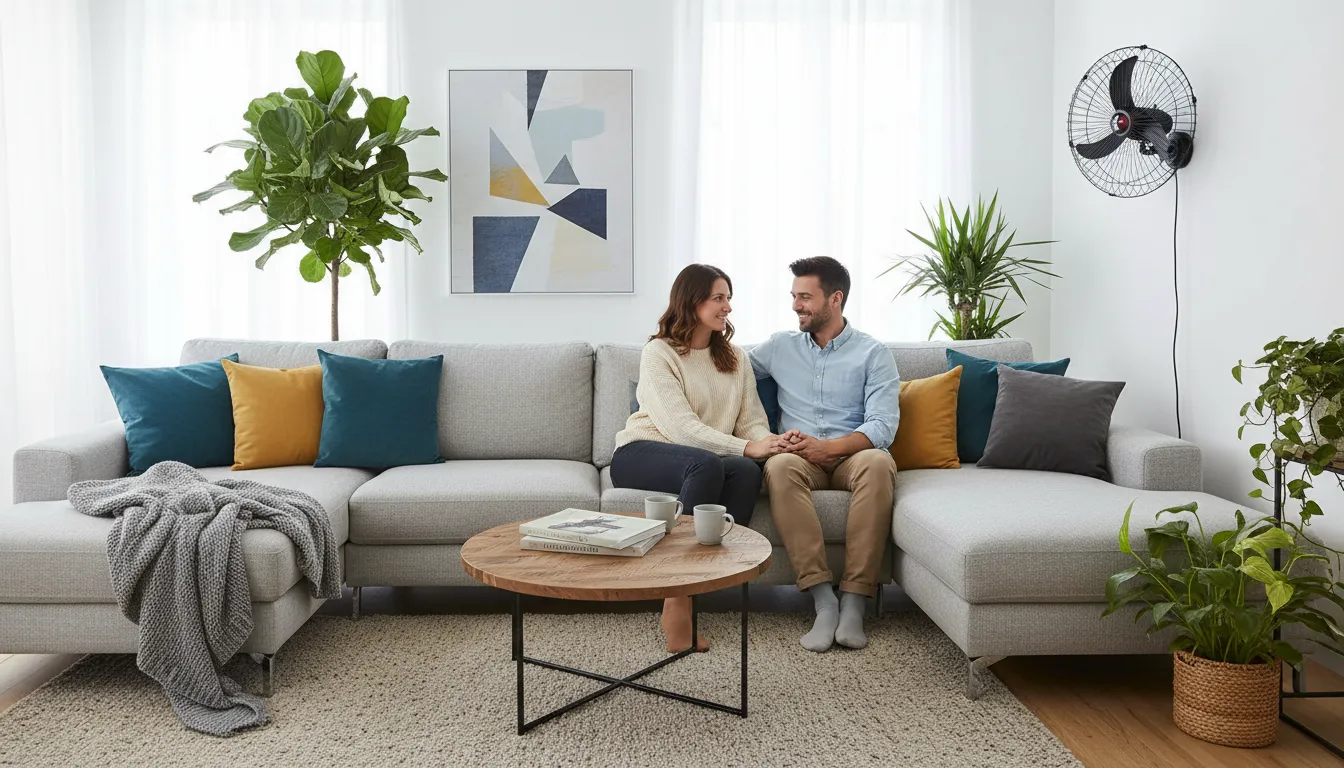 Ventilador de parede funciona bem em pé direito de 4 metros? &nbsp;