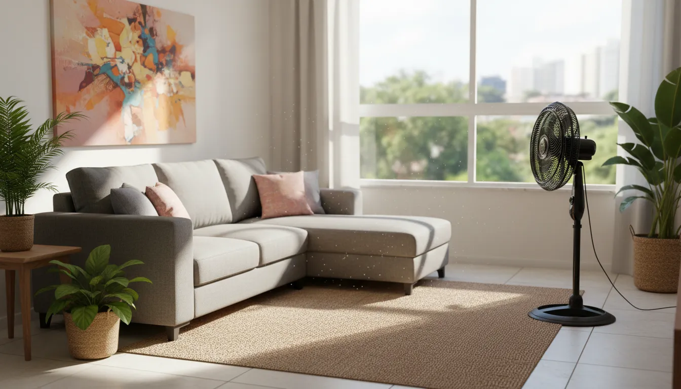 ventiladores de coluna branco compacto