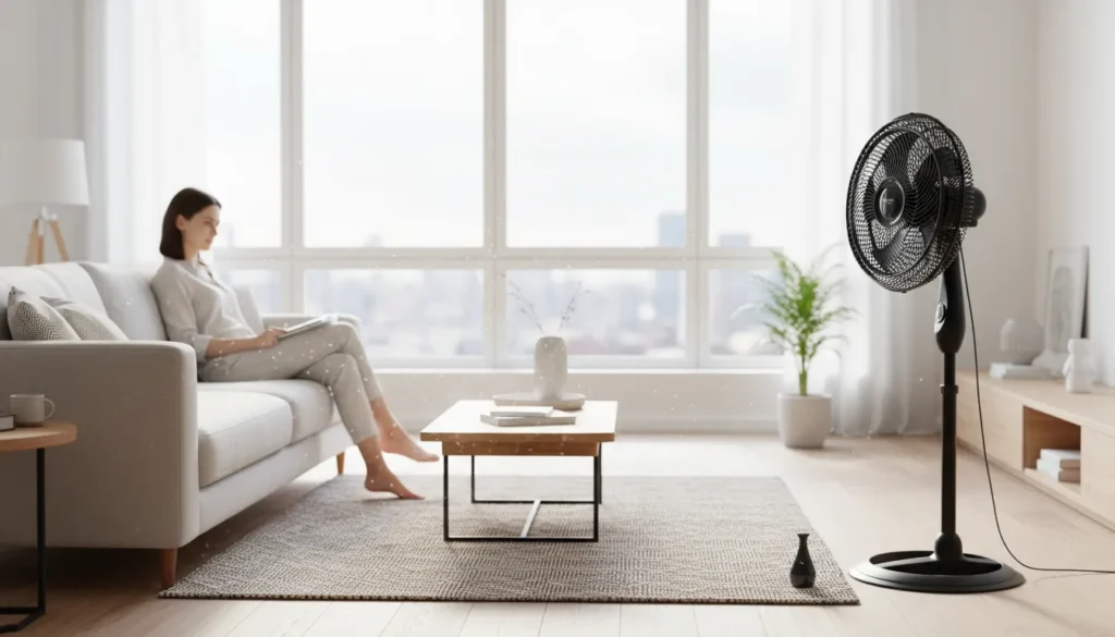 Ventilador de coluna com timer de desligamento automático para não acordar de frio às 3h? ventiladores de coluna entrega expressa