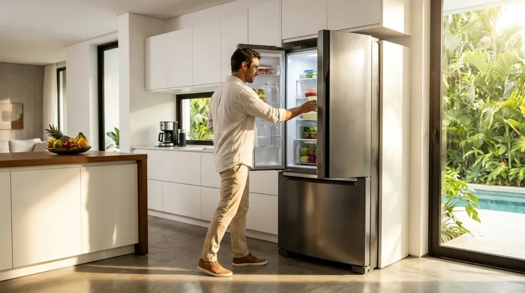 Geladeira duplex inox classe A gera economia anual relevante