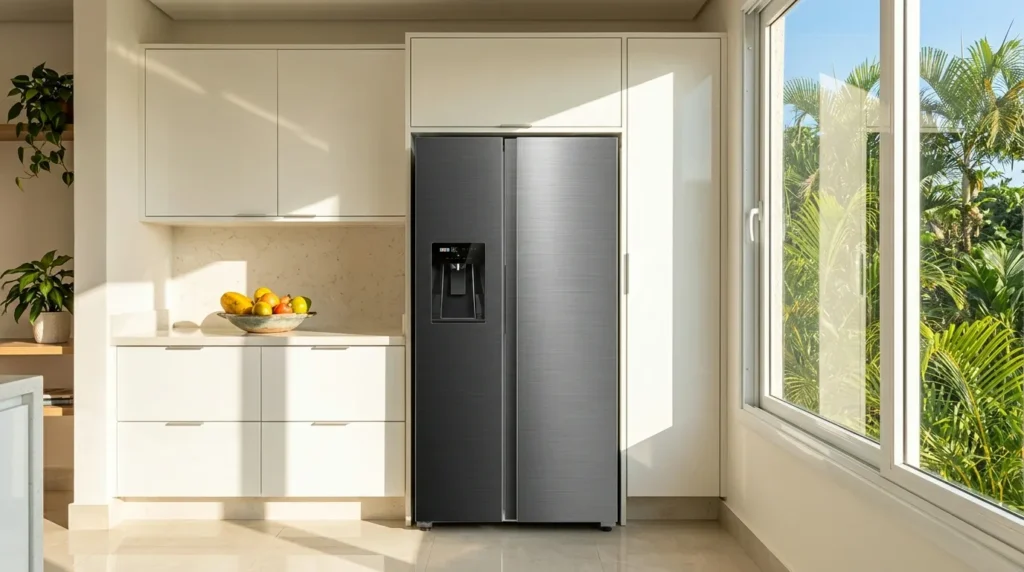 Geladeira french door inox combina espaco e organizacao interna