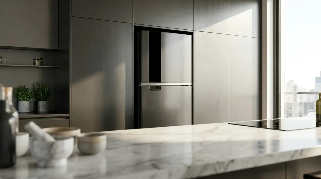 Qual o melhor site para comprar geladeira inox parcelada sem juros? Geladeira inox Midea com preco competitivo e boa garantia