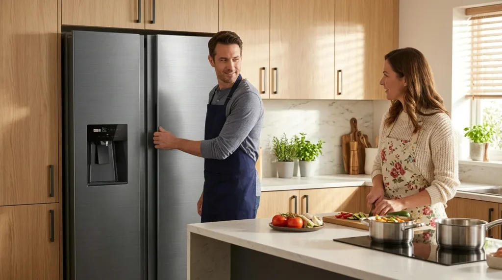 Geladeira inox com Google Assistente bem avaliada pelos usuarios