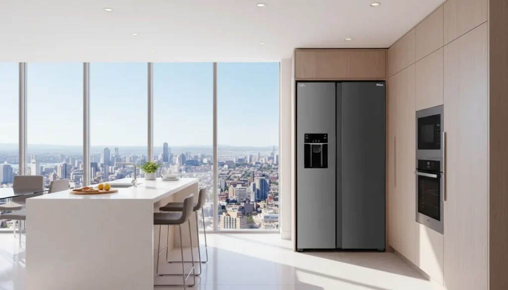 Geladeira inox com classificacao A em eficiencia energetica