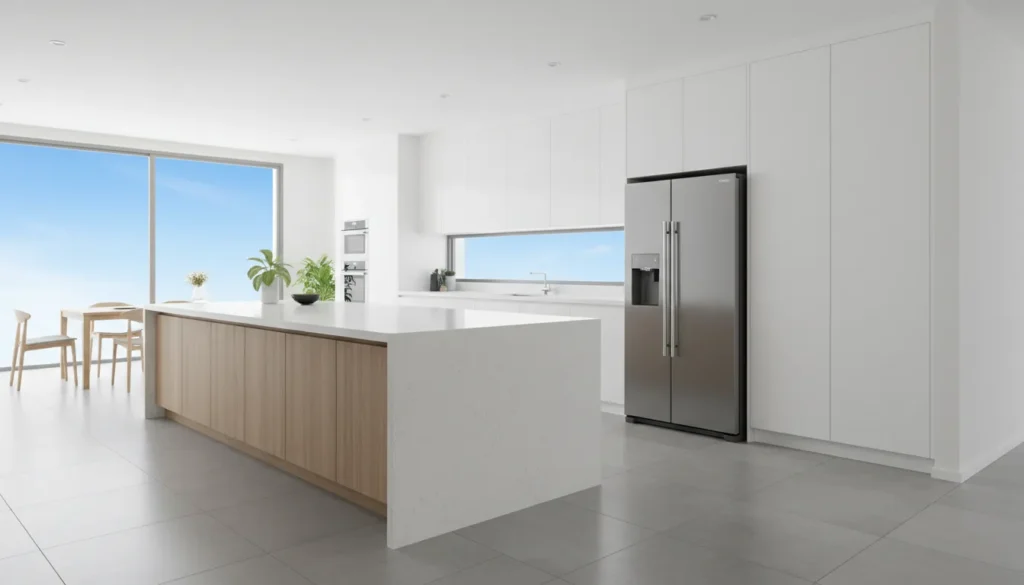 Geladeira inox com controle preciso de temperatura economiza energia