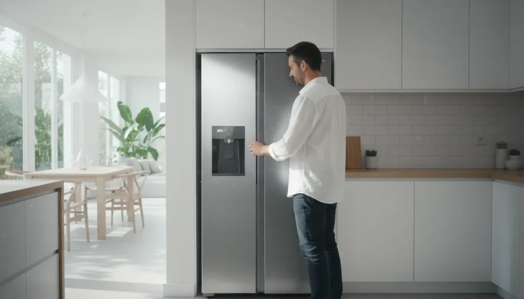 Geladeira inox com desconto acumulativo e frete reduzido