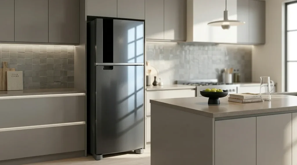 Onde encontrar geladeira inox Midea com melhor custo-benefício? Geladeira inox com dispenser de agua compensa investimento