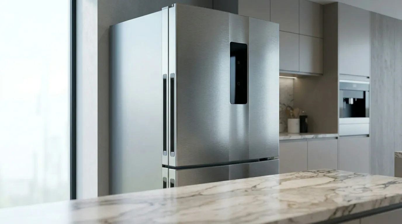 Geladeira inox com dispenser de agua fria instantanea