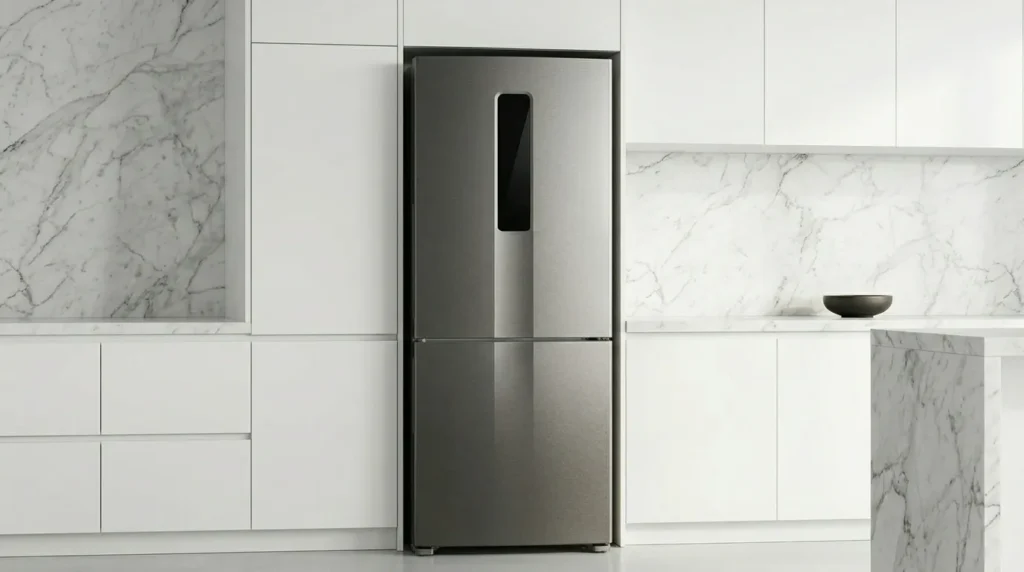 Geladeira inox com estoque limitado e preco promocional