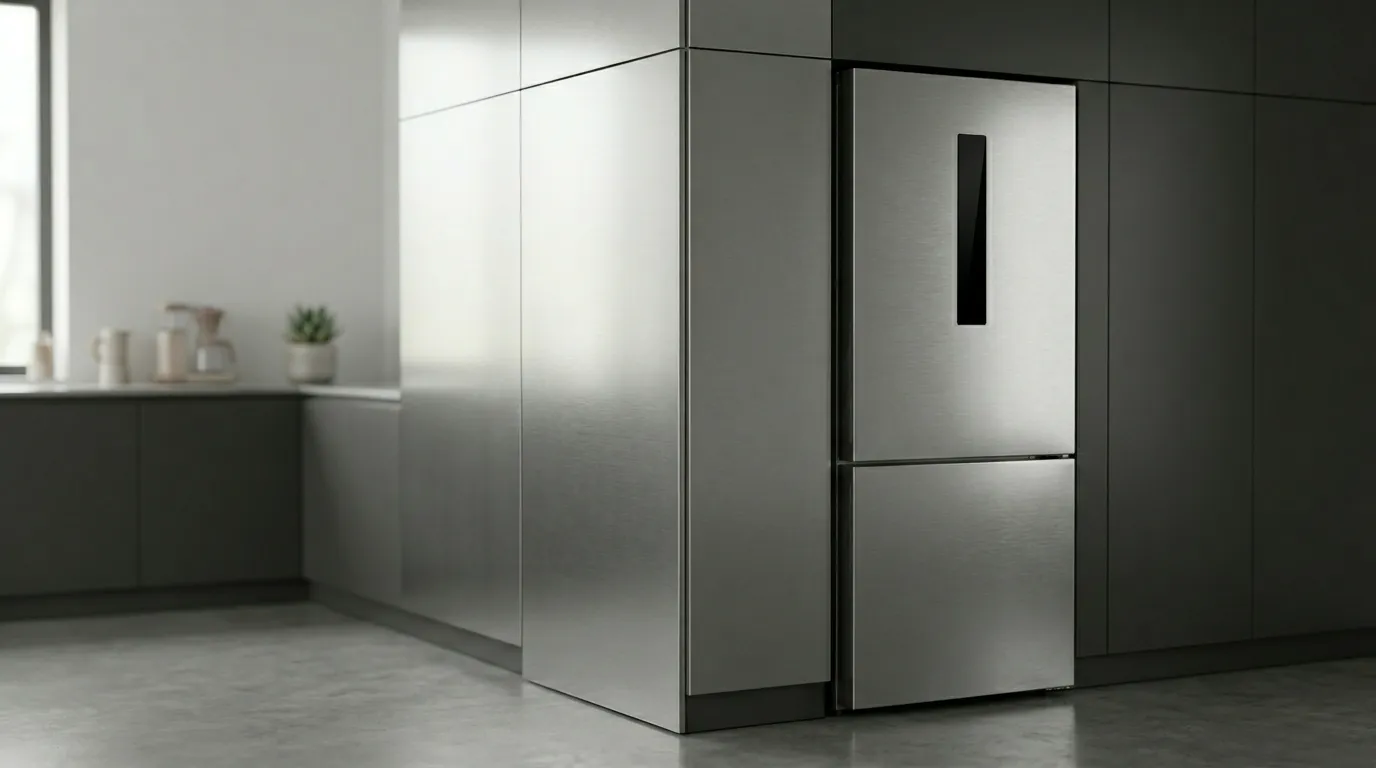 Geladeira inox com gaveta extra frio ideal para queijos e frios