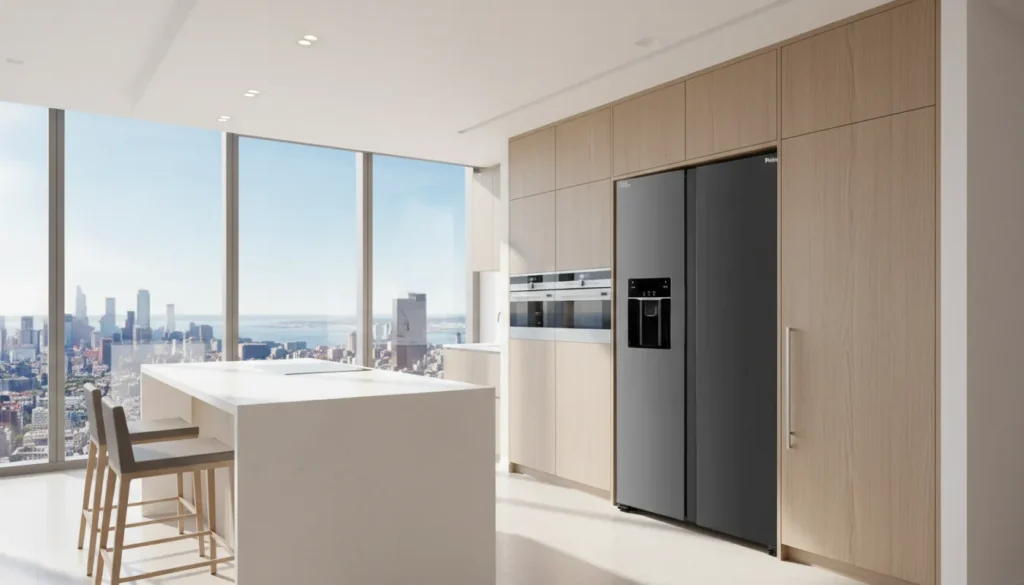 Geladeira inox com integracao facil a assistentes virtuais