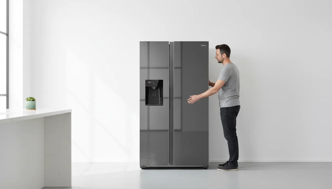 Geladeira inox com notificacao de porta aberta via app