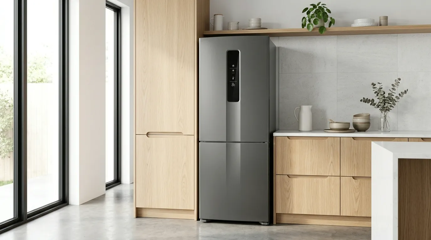 Geladeira inox com notificacao inteligente de reposicao de alimentos