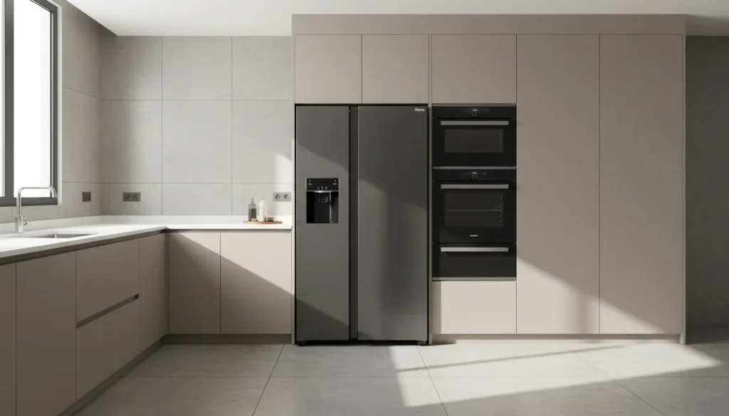 Midea é uma marca confiável de geladeira inox para comprar? Geladeira inox com painel digital sensivel ao toque resistente