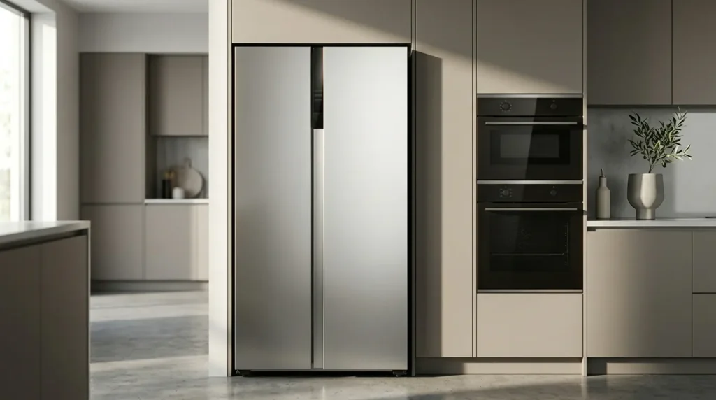 Geladeira evox é tão resistente quanto inox verdadeiro? Geladeira inox com painel touchscreen moderno e facil de usar